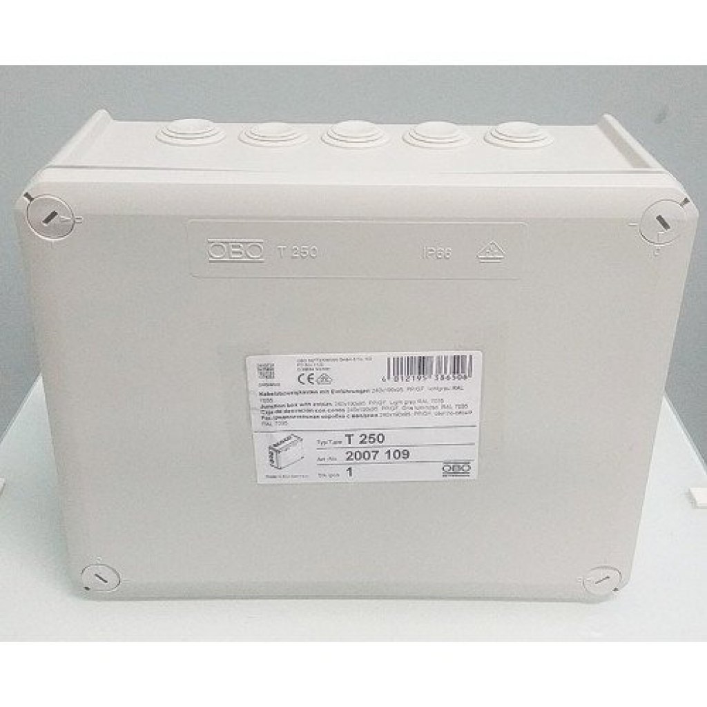 Продукт Разклонителна кутия OBO 240х190х95 с щуцери Т250на ниска цена с бърза доставка - BestPC.BG