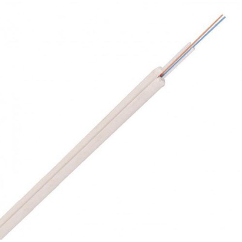 Инсталационен оптичен кабел FTTH 4F, LSZH , 2x0.50 FRP, Бял, 1000 метрана ниска цена с бърза доставка - BestPC.BG