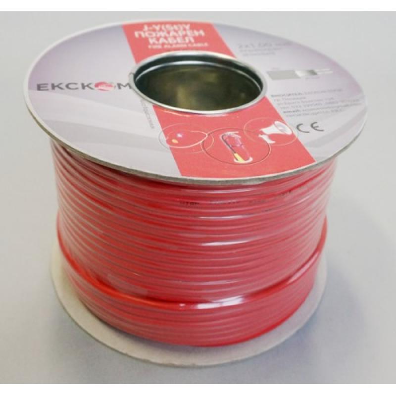 Кабел за пожароизвестяване Пожарен J-Y(St)Y 2x1.00mm CCA, 100 метрана ниска цена с бърза доставка - BestPC.BG