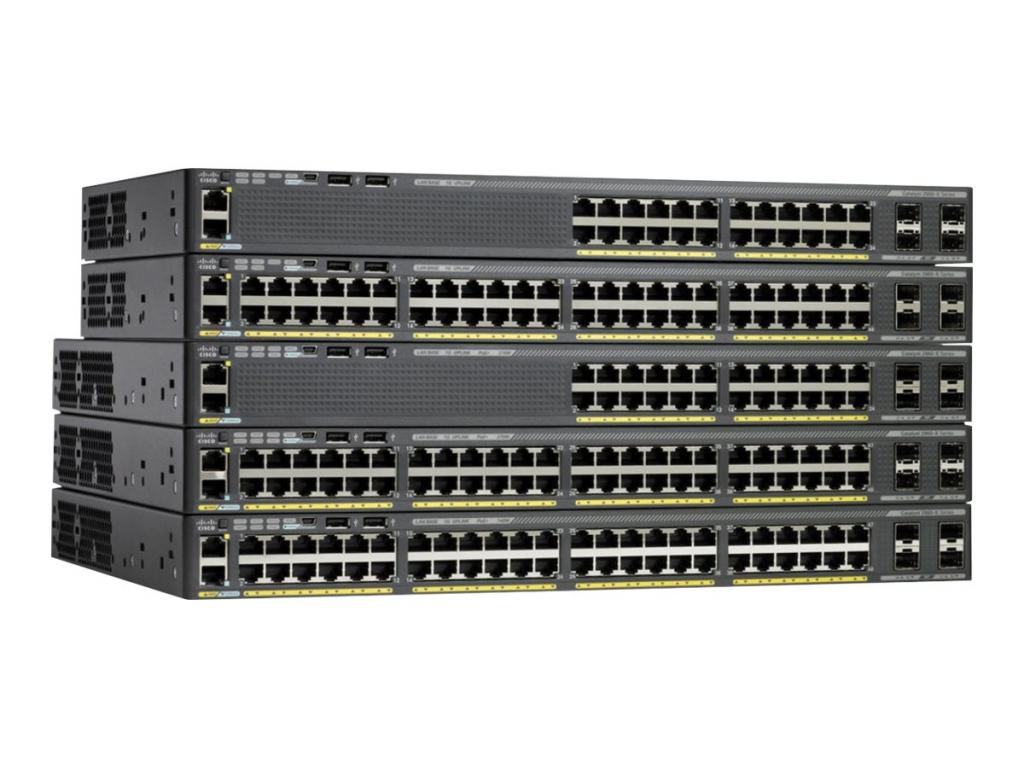 Комутатор/Суич CISCO Catalyst 2960-X 48 GigE PoE 370W 4 x 1G SFP LAN Baseна ниска цена с бърза доставка - BestPC.BG