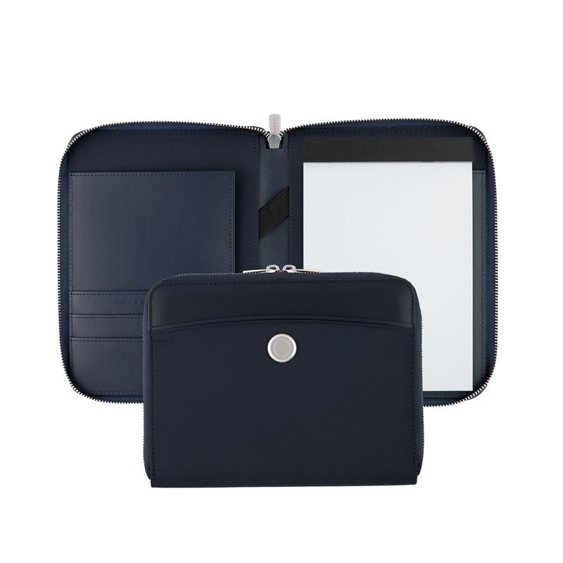Hugo Boss Папка с цип Contour, A5, тъмносиняна ниска цена с бърза доставка - BestPC.BG