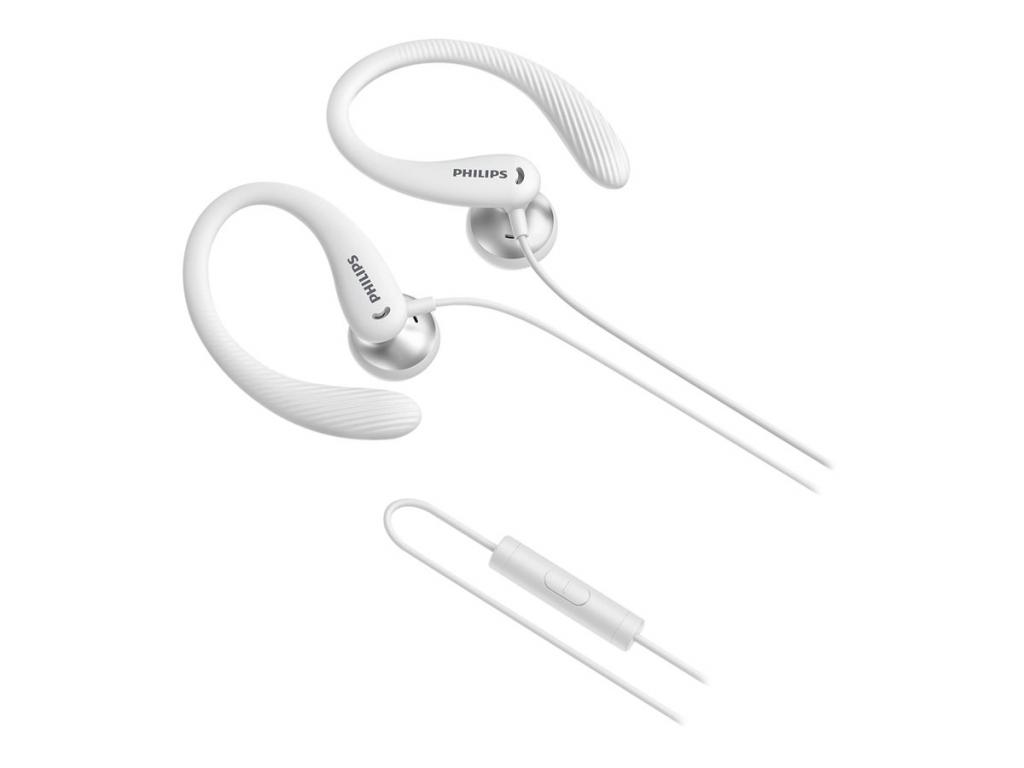 Слушалки PHILIPS InEar Earhook Headphones 15mm белина ниска цена с бърза доставка - BestPC.BG