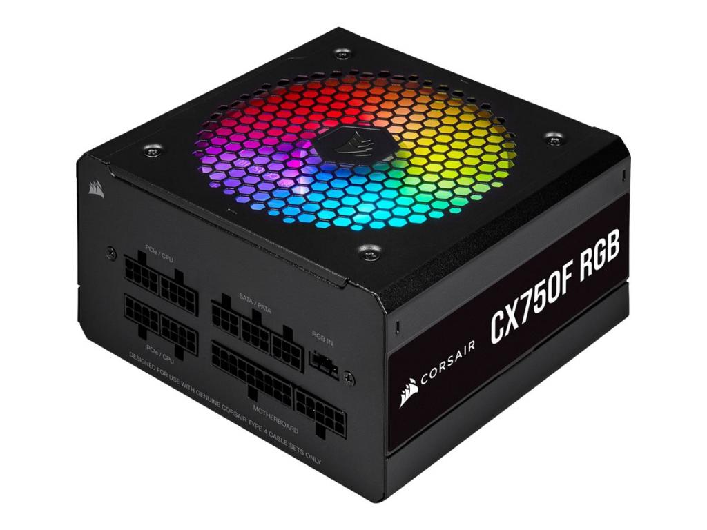 Захранване CORSAIR CX750F RGB Power Supply 750 Watt 80 PLUS Bronze Fully Modular Blackна ниска цена с бърза доставка - BestPC.BG