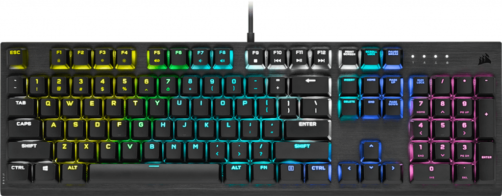 Клавиатура CORSAIR K60 RGB PRO Low Profile Mechanical Gamingна ниска цена с бърза доставка - BestPC.BG