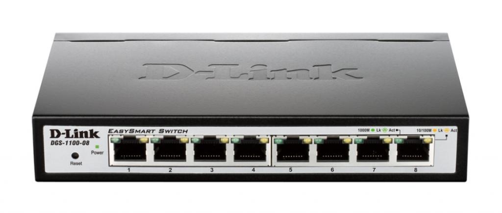 Комутатор/Суич D-Link 8-Port Gigabit Smart Switchна ниска цена с бърза доставка - BestPC.BG