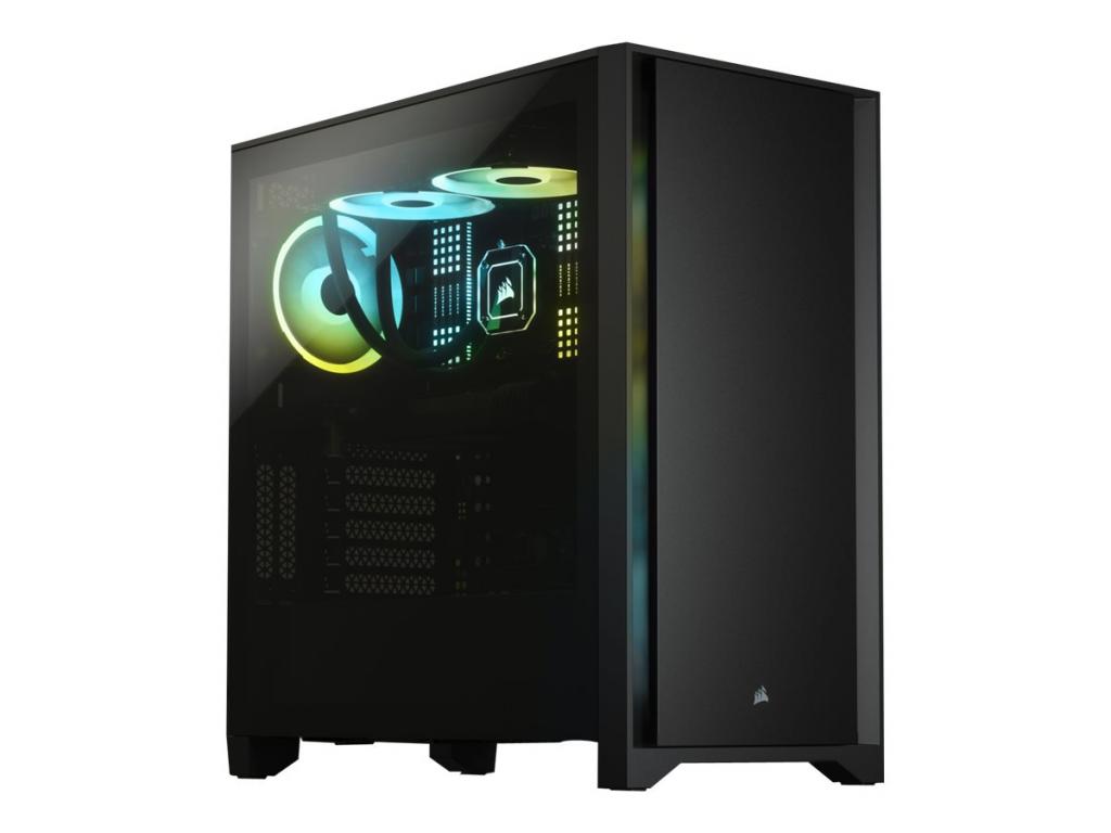 Кутия CORSAIR 4000D Tempered Glass Mid-Tower Black caseна ниска цена с бърза доставка - BestPC.BG