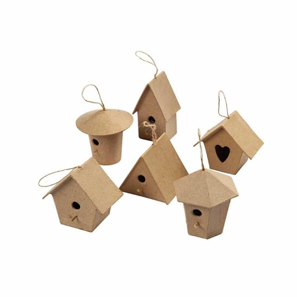 Продукт Creativ Company Къща за птици от папиемаше, 6 брояна ниска цена с бърза доставка - BestPC.BG