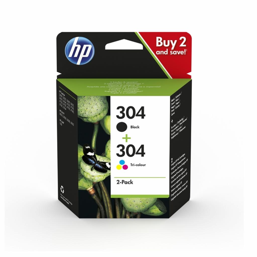 Касета с мастило Оригинален патрон HP No.304, 3JB05AE, Black, Cyan, Yellow, Magentaна ниска цена с бърза доставка - BestPC.BG