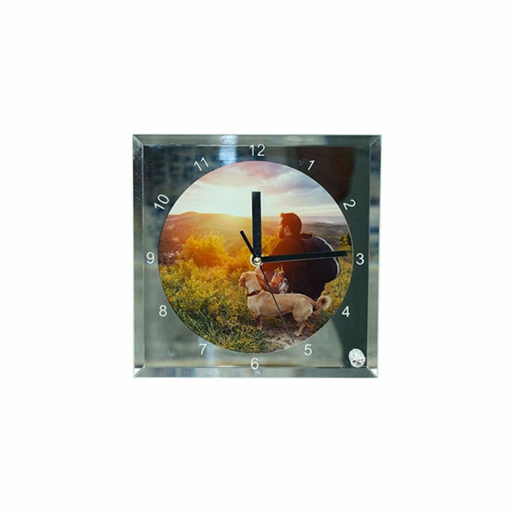 BESTSUB Стенен часовник, стъклен, диаметър 20 cmна ниска цена с бърза доставка - BestPC.BG