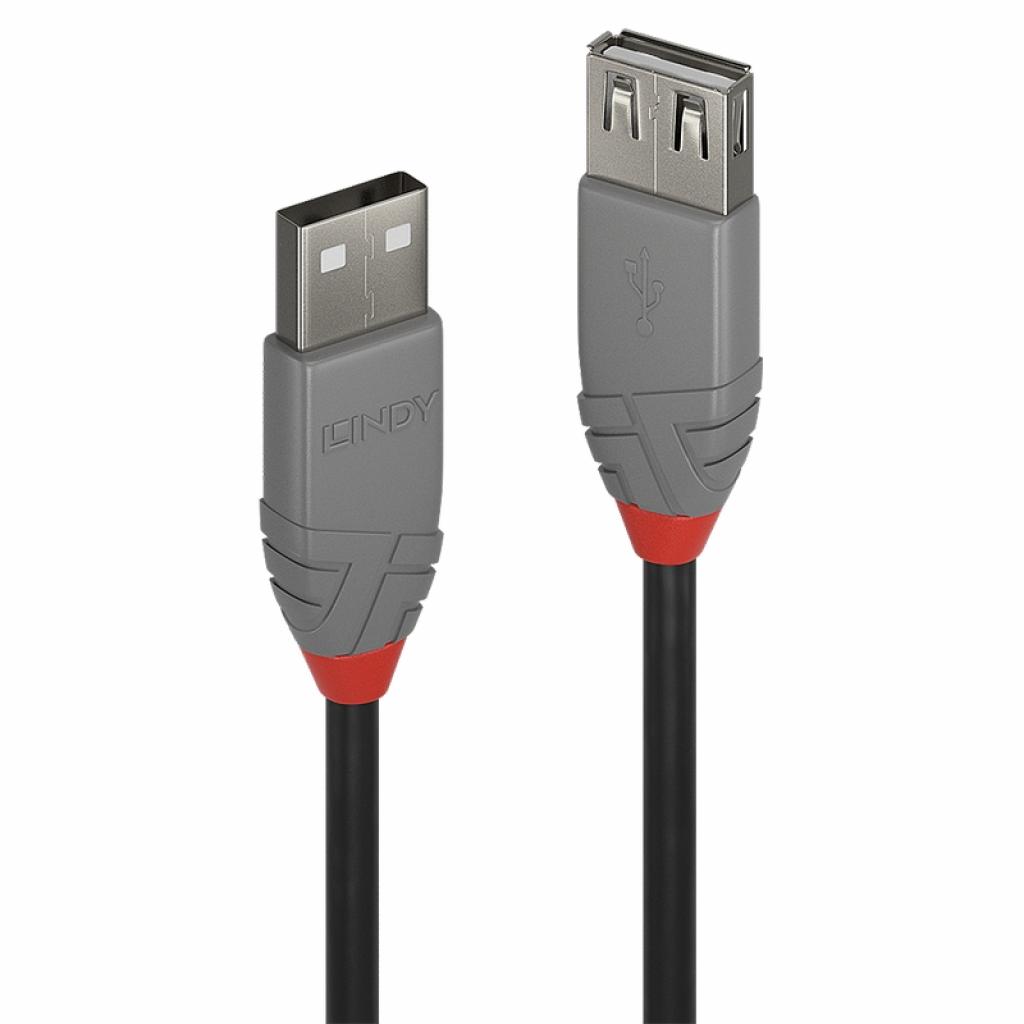 LINDY LNY-36700 :: USB 2.0 кабел, Anthra Line, Type A-А, M-F, удължителен, 0.2 мна ниска цена с бърза доставка - BestPC.BG