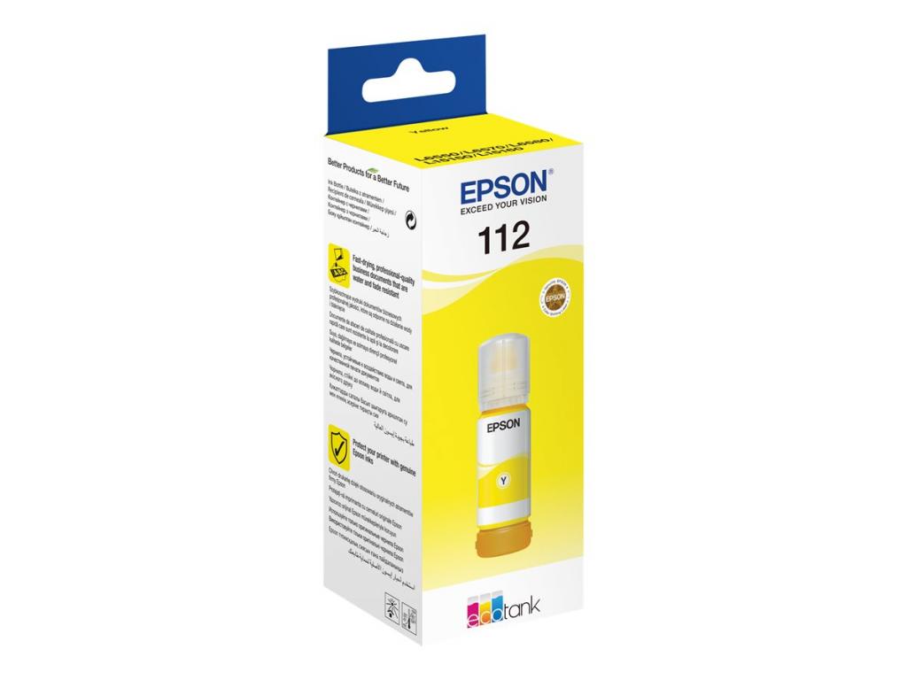 Аксесоар за принтер EPSON 6LB 112 EcoTank Pigment Yellow ink bottleна ниска цена с бърза доставка - BestPC.BG