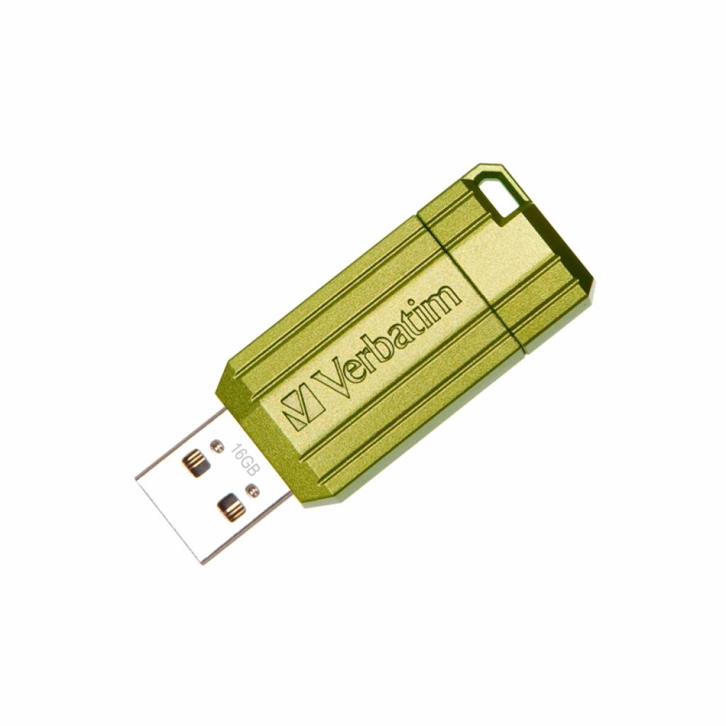Verbatim USB флаш памет Pinstripe, USB 2.0, 16 GB, зеленана ниска цена с бърза доставка - BestPC.BG