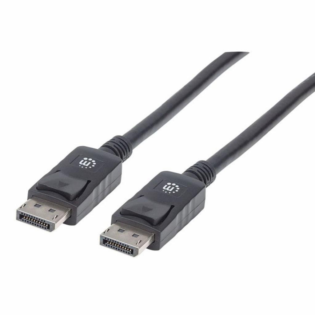Manhattan Кабел DisplayPort Male - DisplayPort Male, 2 m, черенна ниска цена с бърза доставка - BestPC.BG