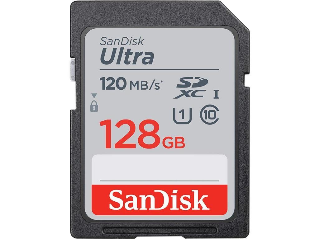 SANDISK Ultra SDHC, 128GB, Class 10, U1, 120 Mb-sна ниска цена с бърза доставка - BestPC.BG