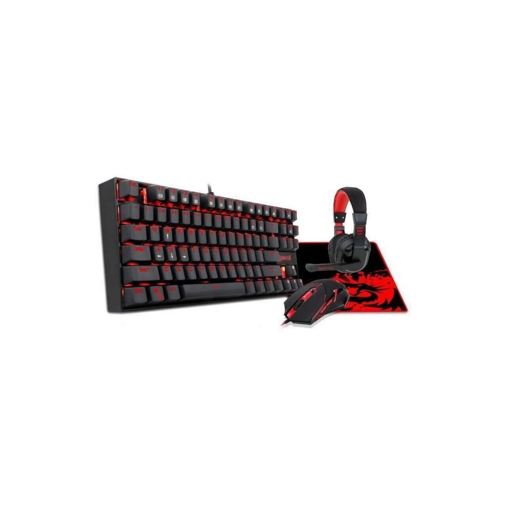 Клавиатура Геймърска Комплект Redragon Gaming Essentials K552-BB 4-in1, Черен/червенна ниска цена с бърза доставка - BestPC.BG