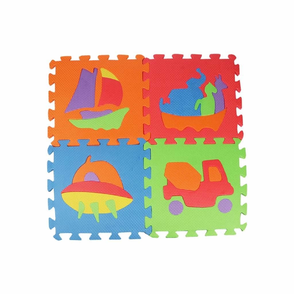 Пъзел мека настилка, превозни средства, 30 х 30 х 1 cmна ниска цена с бърза доставка - BestPC.BG