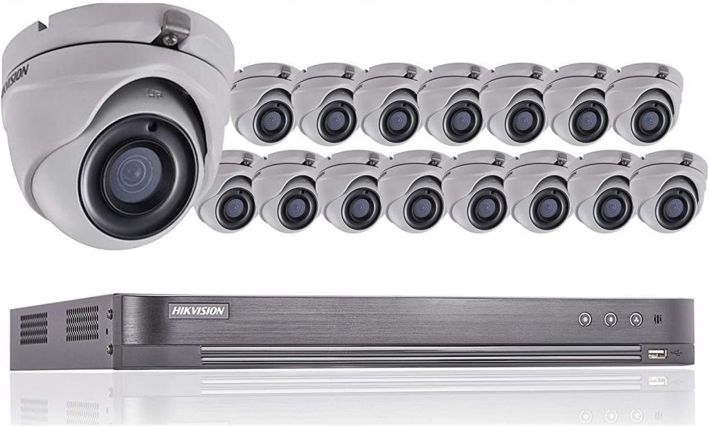 Комплект за видеонаблюдение 16 бр. 2Mpx HD камери и DVRна ниска цена с бърза доставка - BestPC.BG