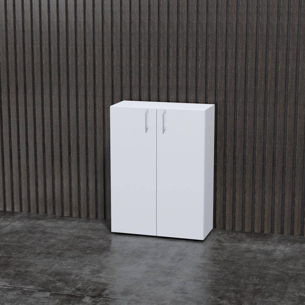 Narbutas Стелаж Nova Basic, 800 x 360 x 1092 mm, бял меламинна ниска цена с бърза доставка - BestPC.BG