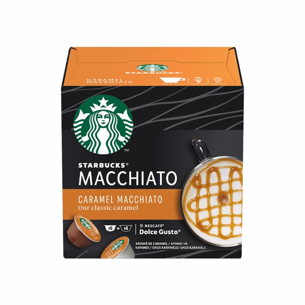 Nescafé Dolce Gusto Кафе капсула Starbucks, Caramel Macchiato, 12 брояна ниска цена с бърза доставка - BestPC.BG