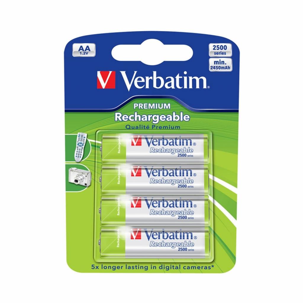 Verbatim Акумулаторна батерия, AA, HR6, 2500 mAh, 4 брояна ниска цена с бърза доставка - BestPC.BG