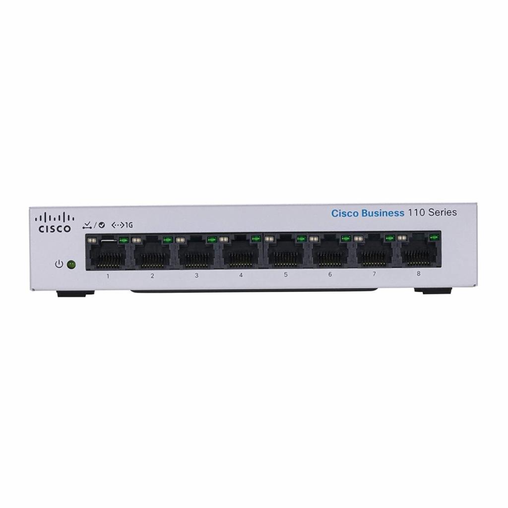 Комутатор/Суич Cisco CBS110 Unmanaged 8-port GE, Desktop, Ext PSна ниска цена с бърза доставка - BestPC.BG