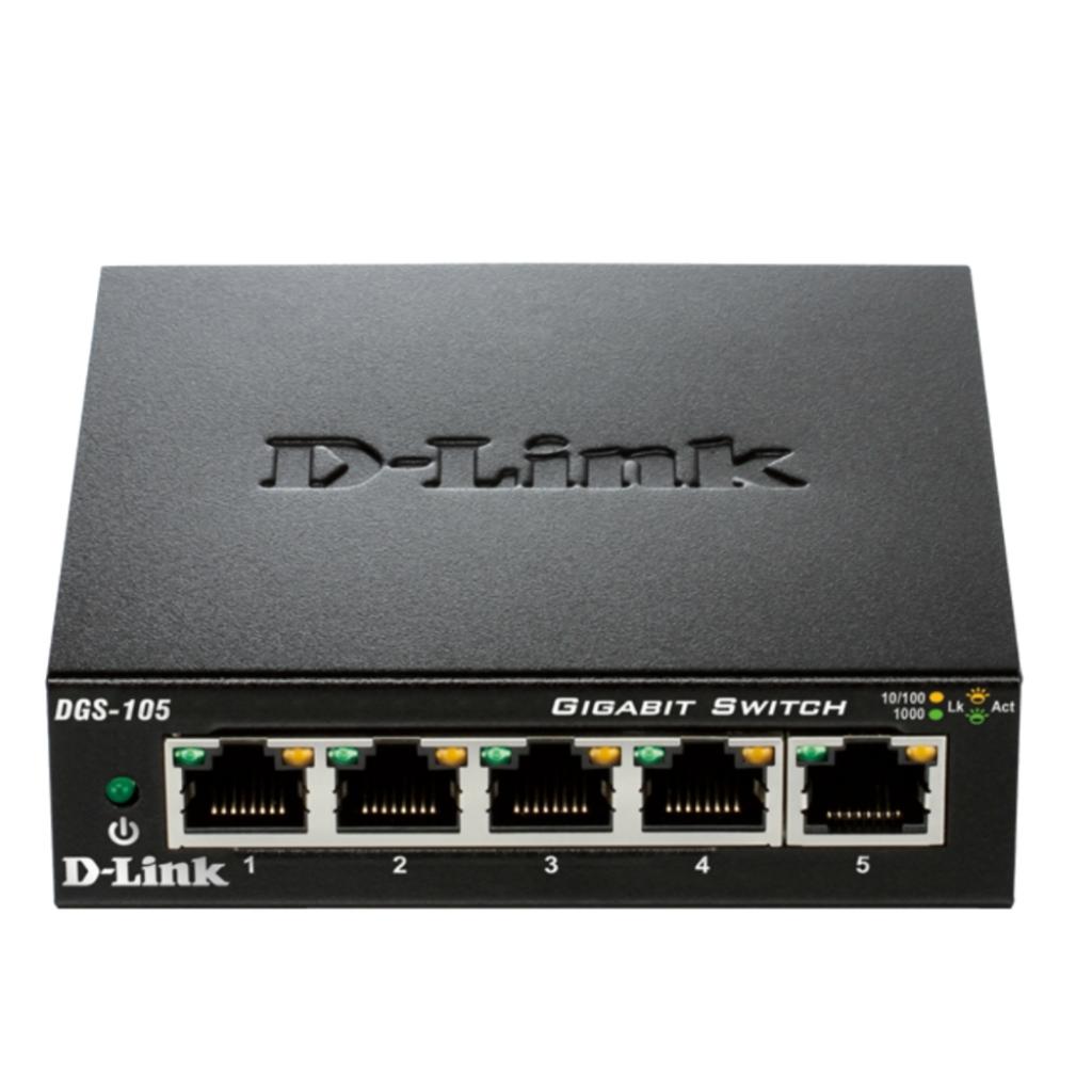 Комутатор/Суич D-Link 5-Port Gigabit Ethernet Metal Housing Unmanaged Switchна ниска цена с бърза доставка - BestPC.BG
