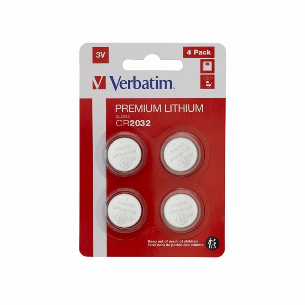 Verbatim Литиева батерия, CR2032, 3 V, 4 брояна ниска цена с бърза доставка - BestPC.BG