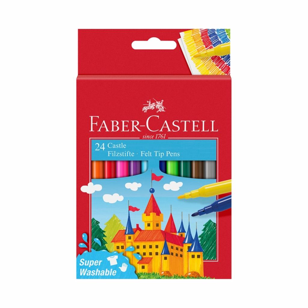 Faber-Castell Флумастери Замък, 24 цвятана ниска цена с бърза доставка - BestPC.BG