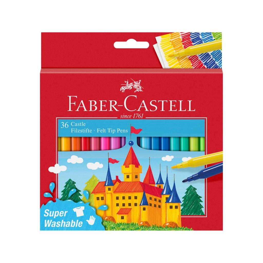 Faber-Castell Флумастери Замък, 36 цвятана ниска цена с бърза доставка - BestPC.BG