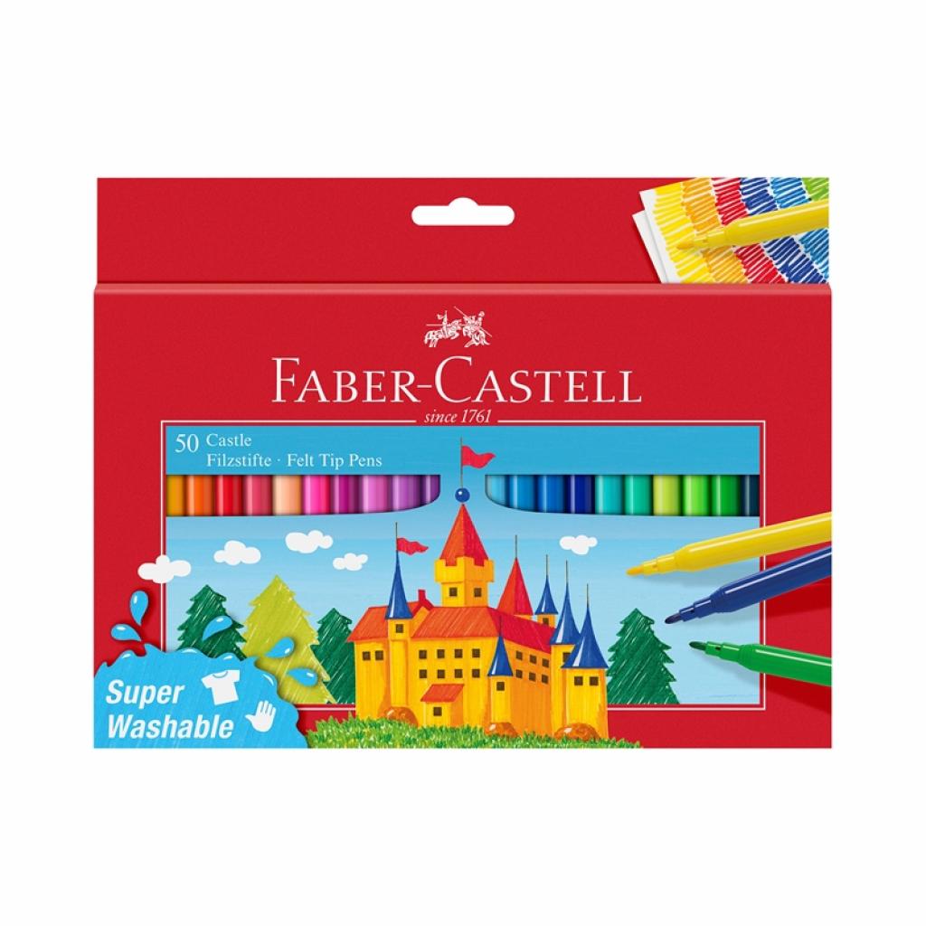 Faber-Castell Флумастери Замък, 50 цвятана ниска цена с бърза доставка - BestPC.BG
