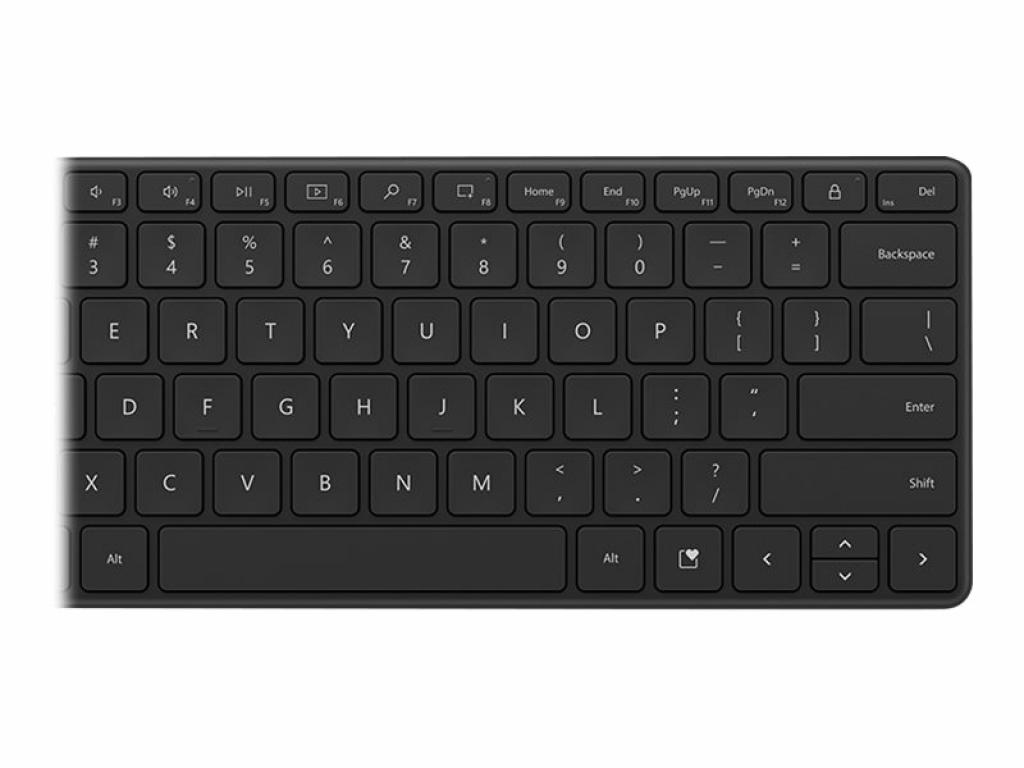 Клавиатура MS Bluetooth Compact Keyboard Eng Intl Euro Hdwr Black QWERTYна ниска цена с бърза доставка - BestPC.BG