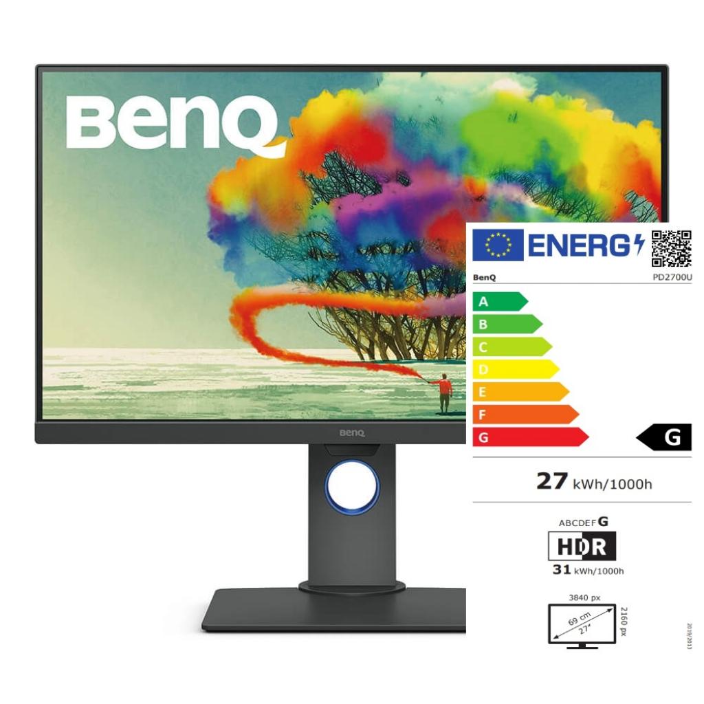 Монитор BenQ PD2700U, 27" IPS LED, 5ms, 3840x2160 4K, Design Monitor, 100% sRGBна ниска цена с бърза доставка - BestPC.BG