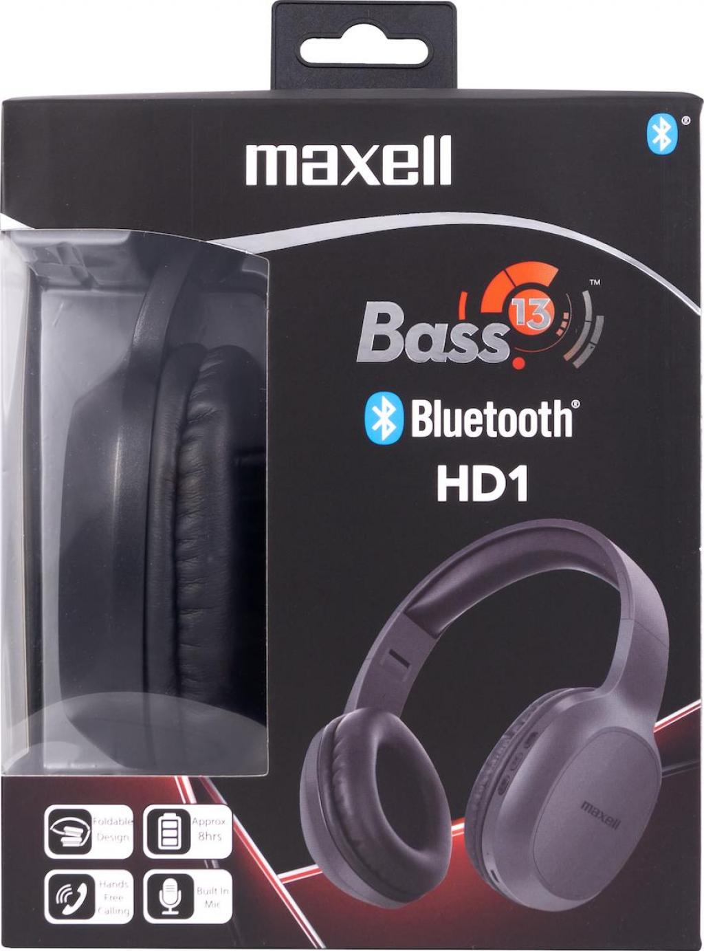 Слушалки блутут MAXELL BASS 13 B13-HD1, Чернина ниска цена с бърза доставка - BestPC.BG