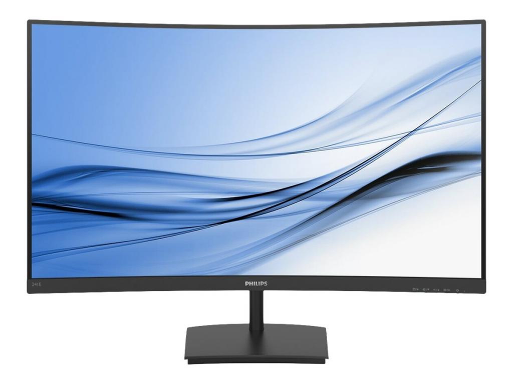 Монитор PHILIPS monitor 241E1SC 23.6inch VA Curved 1500R 1920x1080 75Hz 4msна ниска цена с бърза доставка - BestPC.BG