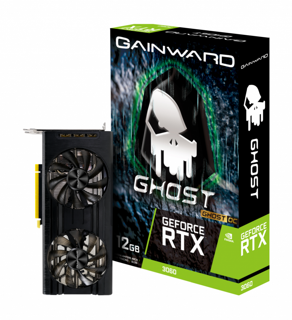 Видеокарта Gainward RTX 3060 Ghost OC 12GB GDDR6, 192bit, 1xHDMI, 3xDP, PCI-E 4.0на ниска цена с бърза доставка - BestPC.BG