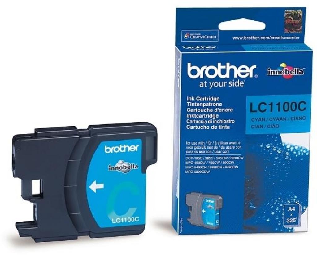 Аксесоар за принтер BROTHER LC-1100 ink cartridge cyan standard capacity 5.5ml 325 pages 1-packна ниска цена с бърза доставка - BestPC.BG