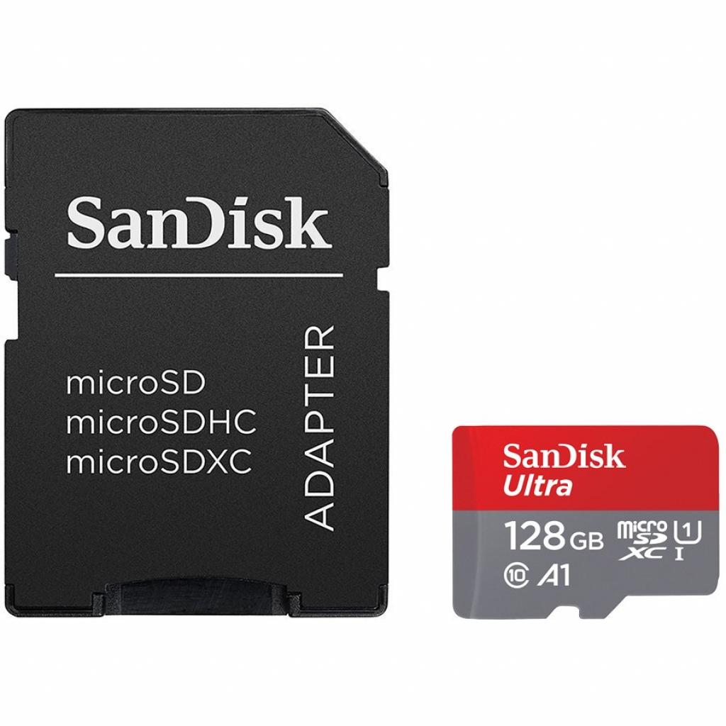 SANDISK Ultra microSDXC 128GB + SD Adapter 100MB-s Class 10 UHS-Iна ниска цена с бърза доставка - BestPC.BG