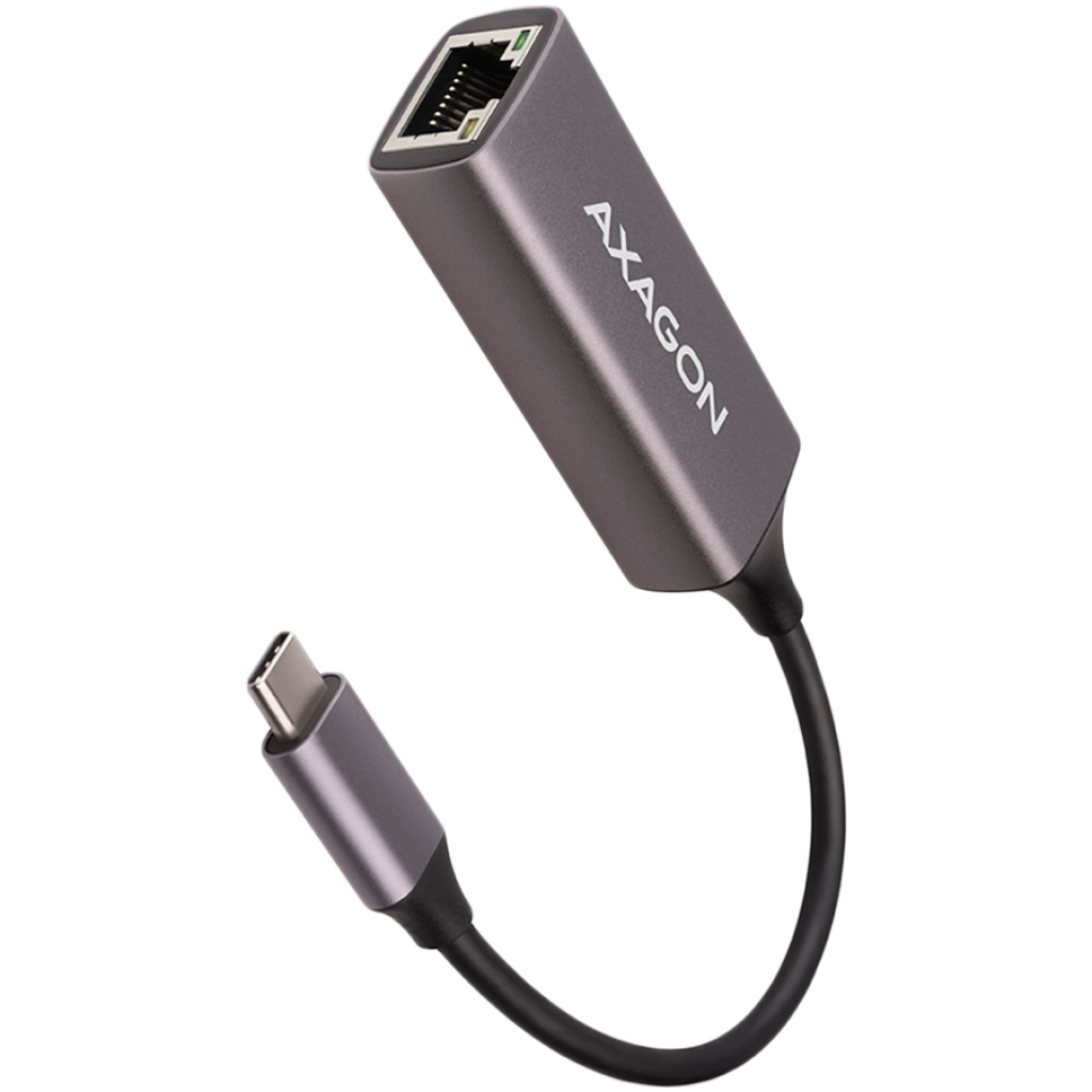 Мрежова LAN карта/адаптер AXAGON ADE-TRC Type-C USB3.2 Gen 1 - Gigabit Ethernet 10-100-1000 Adapterна ниска цена с бърза доставка - BestPC.BG