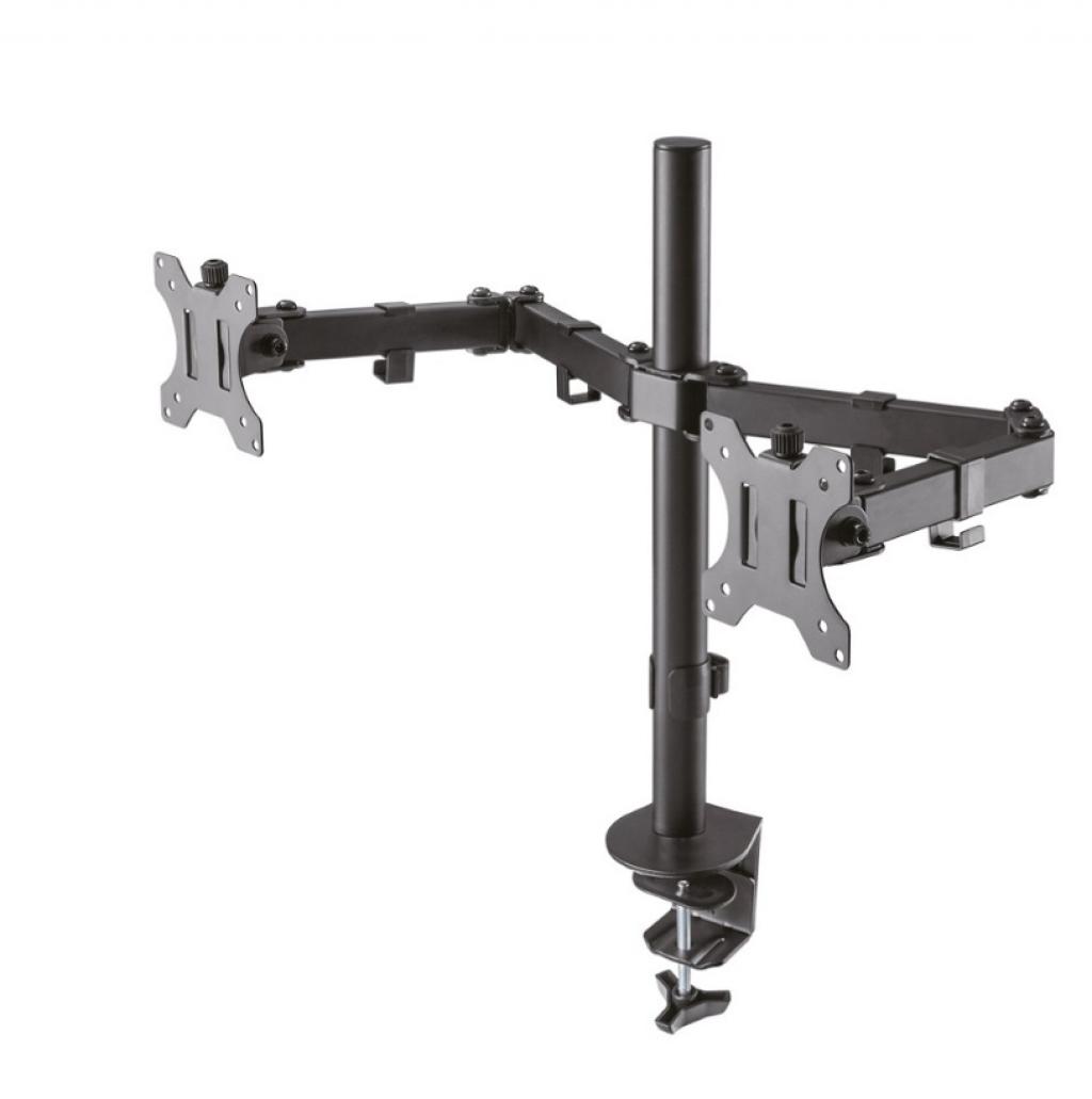 Стойка за монитор Neomounts Flat Screen Desk Mount (clamp-grommet) for 2 screens, 10"-32"на ниска цена с бърза доставка - BestPC.BG