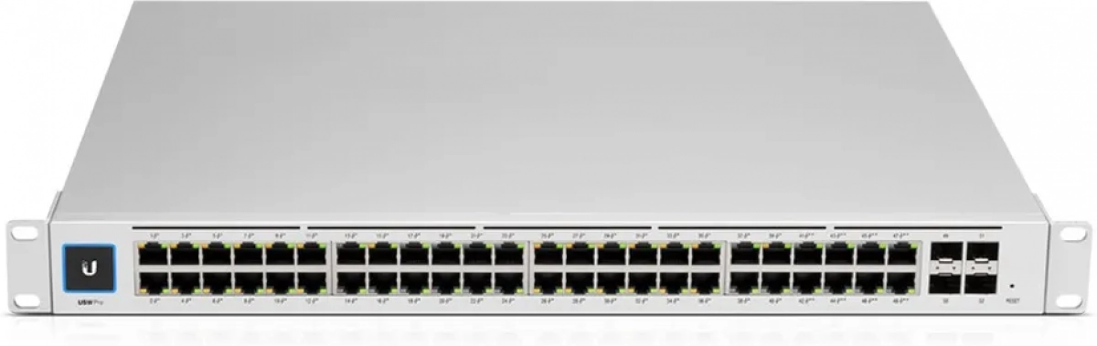 Комутатор/Суич Switch Ubiquiti USW-48, 48x Gbit, 4xSFP слота, L2 управляем, 1.3" цветен диспна ниска цена с бърза доставка - BestPC.BG