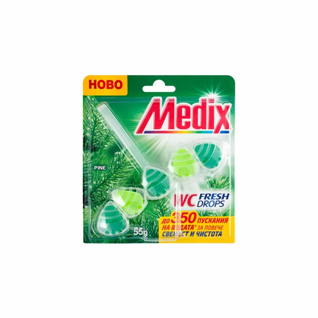 Почистващ продукт Medix Ароматизатор за тоалетна WC Fresh Drops, бор, 55 gна ниска цена с бърза доставка - BestPC.BG