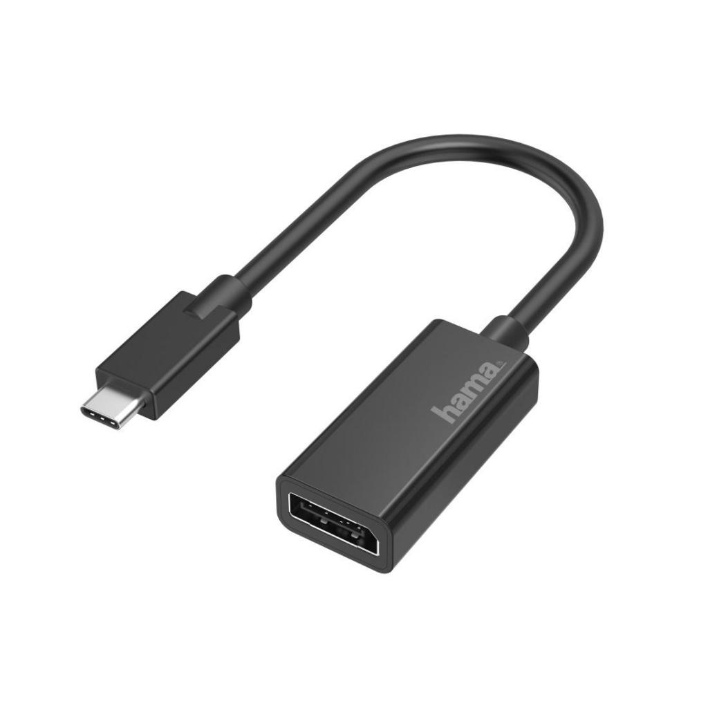 Адаптер HAMA 200314, USB-C мъжко - DisplayPort женско, Ultra HD, 4K, Черенна ниска цена с бърза доставка - BestPC.BG
