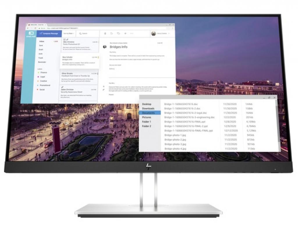Монитор HP E23 G4 23inch IPS FHD 1920x1080 16:9 Display Port HDMI VGA 5xUSB 3yrна ниска цена с бърза доставка - BestPC.BG