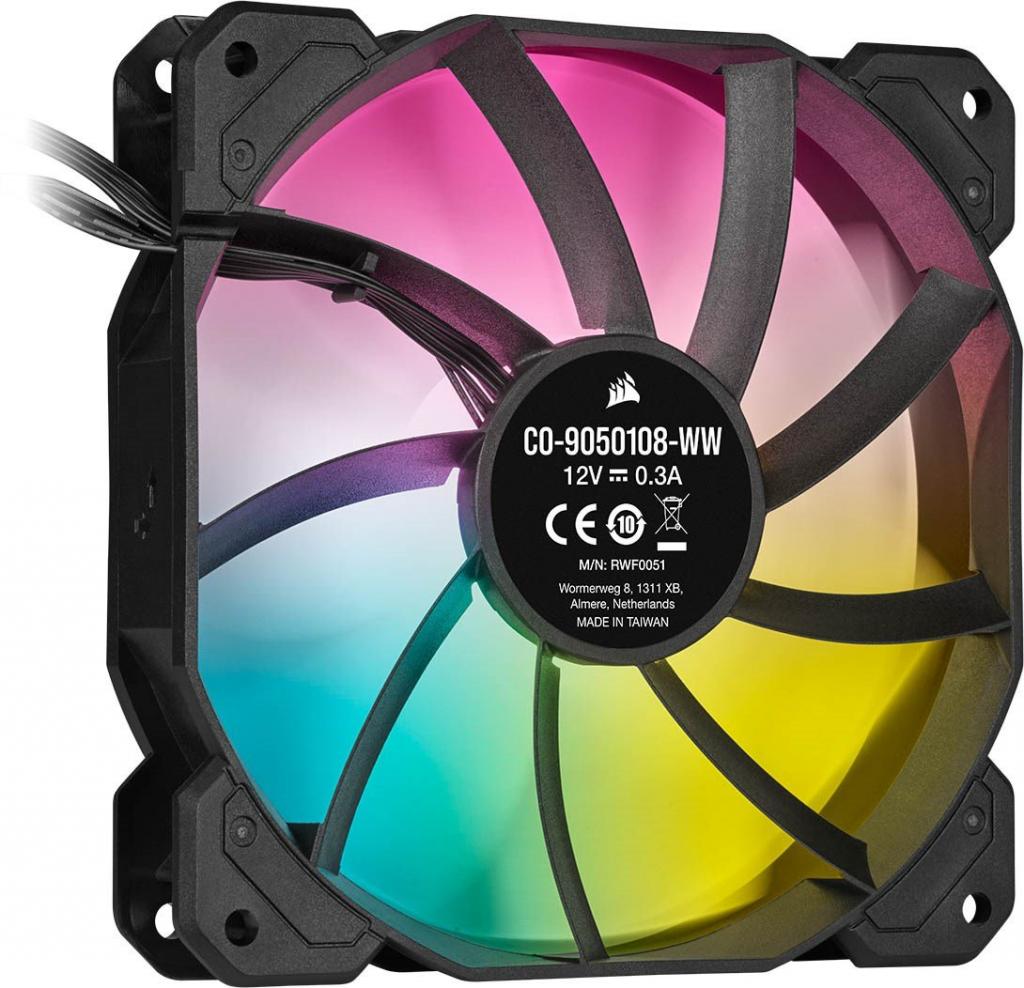 Вентилатор CORSAIR SP120 RGB ELITE 120mm RGB LED Fan with AirGuide Single Packна ниска цена с бърза доставка - BestPC.BG