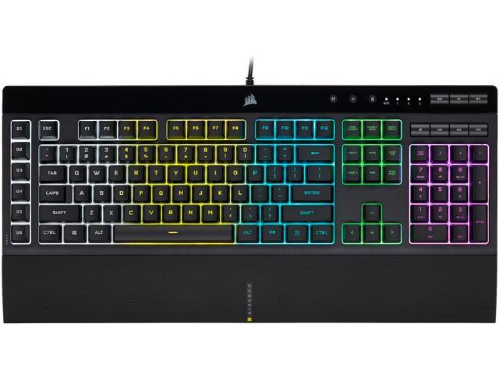 Клавиатура CORSAIR K55 RGB PRO Gaming Keyboard Backlit Zoned RGB LED Rubberdomeна ниска цена с бърза доставка - BestPC.BG
