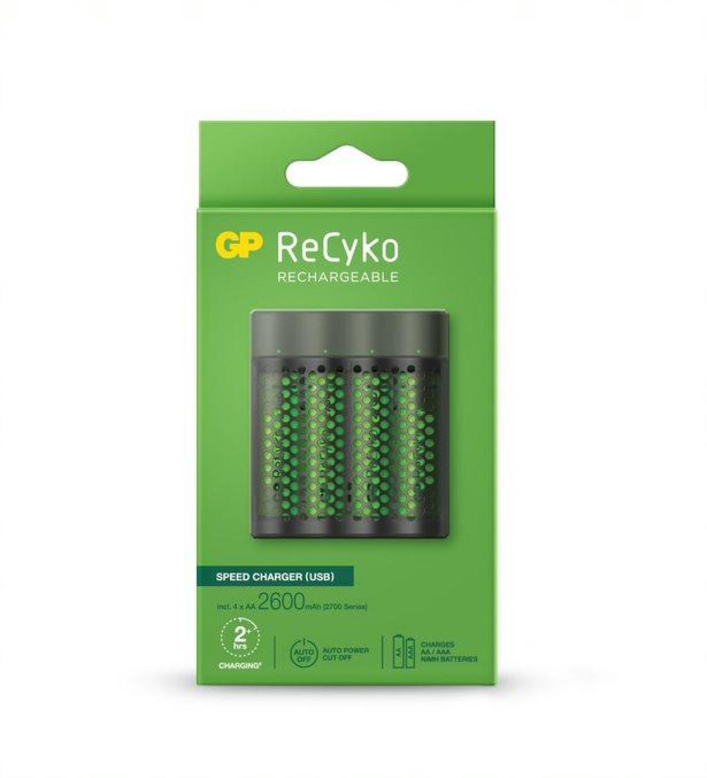 Батерия Зарядно устройство GP M451-270AAHCE-EB4, 4 AA, NiMH, 2700mAh, FASTна ниска цена с бърза доставка - BestPC.BG