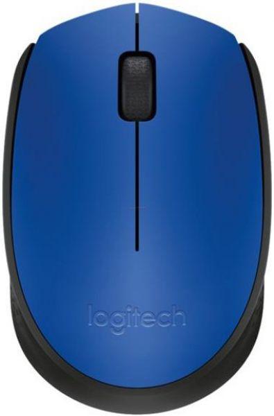 Мишка LOGITECH M171 Mouse right and left-handed wireless 2.4 GHz USB wireless receiver black blueна ниска цена с бърза доставка - BestPC.BG