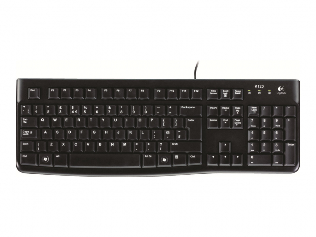 Клавиатура LOGITECH Keyboard K120 for Business, черна, кирилизираяна БДС, EMEAна ниска цена с бърза доставка - BestPC.BG