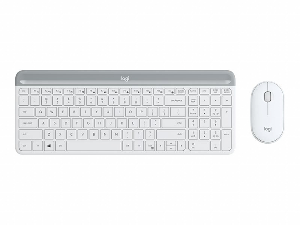 Клавиатура LOGITECH Slim Wireless Keyboard and Mouse Combo MK470 - OFFWHITE - US INTNLна ниска цена с бърза доставка - BestPC.BG