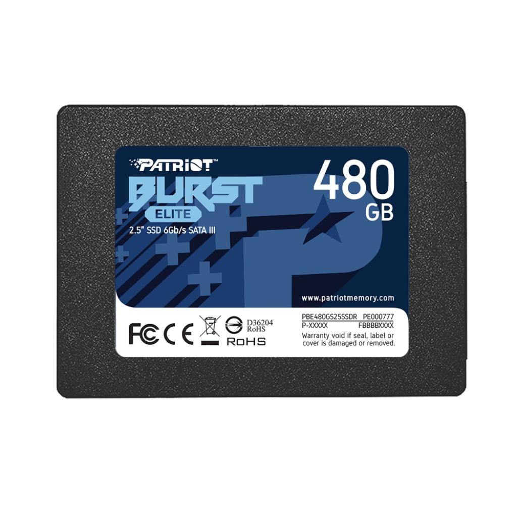 SSD Patriot Burst Elite 480GB SATA3 2.5на ниска цена с бърза доставка - BestPC.BG